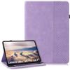 LSPCASA Custodia per Lenovo Idea Tab Pro 12.7 Pollici PU Leather Cover Con Slot Per Carte Stand Folio Protettiva Case Wallet Tablet Cover per Lenovo Idea Tab Pro 12.7 Viola