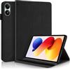 Succtopy Funda para Xiaomi Redmi Pad 2 Pro 12.1 Pulgadas 2025 Ultra Slim PU Protectora Tableta Cover con Función de Soporte Carcasa con Soporte Pencil Xiaomi Redmi Pad 2 Pro 2025 Nero