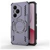 Longstong Custodia Armatura Magnetica per HONOR 400 Pro 5G (6.7 Inches) - Viola