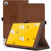 Envibe Custodia per Wacom MovinkPad 11 11.45 Pollici, Cover Tablet Wacom MovinkPad 11, Copertura Protettiva Pieghevole con Supporto per Matita e Cinturino da Polso, Protezione Completa. (Marrone)