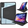 idudao Custodia Cover per Xiaomi RedMi Pad 2 11 pollici 2025,360 rotazione multi-angolo trasparente Indietro Case per tablet con portapenne, Nero