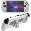 Generic Custodia protettiva con supporto per Legion GO S Game Machine TPU morbida custodia protettiva antiurto antigraffio custodia con cavalletto (bianco)