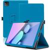 Envibe Custodia per Acer Iconia Tab V12-11M 12 Pollici, Cover Tablet Acer Iconia Tab V12-11M, Copertura Protettiva Pieghevole con Supporto per Matita e Cinturino da Polso, Protezione Completa. (Azzurro)