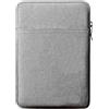 Generic Custodia protettiva con cerniera da 15,2 cm per tutti gli e-reader book, 11a generazione 2024/2022, custodia protettiva con tasca per dispositivi Kobo Clara BWColour e Pocketbook, grigio chiaro
