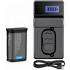 Digital Nc Batteria ricaricabile agli ioni di litio compatibile con batteria Leica BP-SCL6 (19531), caricatore Leica BC-SCL6, compatibile anche con Leica Q3, Q2, SL2, SL2-S, SL3, SL3-S