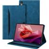 Auslbin Lenovo Tab P12 Cover (2023) 12.7, Tablet in Pelle PU Adatto per Lenovo Tab P12 Custodia, Stile Classico in Pelle, Blu