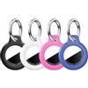 Generic Supporto per Airtag per custodia Air Tag con portachiavi, antigraffio per Airtags Portachiavi per Apple per Air Tags, per Airtag Accessori per GPS Item Finder Tracker, confezione da 4 nero, bianco