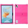 FKQLH Custodia per DOOGEE T10, Silicone Morbido Skin Leggero Custodia Protettiva per Bambini Supporto Cover per DOOGEE T10 Tablet 10 Pollice, Rosa
