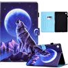 CXTCASE Custodia per Samsung Galaxy Tab A9+/A9 Plus 2023 (SM-X210/SM-X215/SM-X216B) 11.0, PU Intelligente Tablet Cover Samsung Galaxy Tab A9+, Tablet Custodia con Slot, Lupo di Montagna