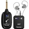 INGPARTNER Sistema di monitoraggio in-ear wireless 2,4 GHz, sistema IEM wireless con trasmettitore, ricevitore a clip, accoppiamento automatico, monitoraggio in-ear per studio, chitarra, DJ