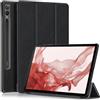 Kepuch Custer Cover per Samsung Galaxy Tab S9+ S9 Plus 12.4 SM-X810 SM-X816B SM-X818U,PU-Pelle Case Custodia - Nero