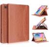 Yiernuo Custodia per Samsung Galaxy Tab S6 Lite 10.4 Pollici 2024 2022 2020 Tablet SM-P620 P625 P613 P619 P610 P615 Tablet,Cover Trasparente Rotazione 360°con Funzione Porta Penna,Marrone