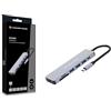 Conceptronic DONN19G - Docking station USB 3.2 Gen 1 7 in 1, HDMI, USB-A 3.0 x 3, SD, TF/MicroSD, 100 W USB PD