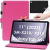 KATUMO Cover per Samsung Galaxy Tab A9+/A9 Plus 11 Pollici 2023 SM-X210/X216/X218,Multi-Angolo Stand,Ultra Sottile PU Smart Folio Magnetica Custodia Protettiva, Samsung Tab A9+ (Rosso)