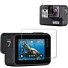 Kepuch Protezioni Schermo per GoPro Hero 7 Silver/Hero 7 White - Vetro Temperato 2 Pacchi