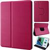 doupi Deluxe FlipCase per iPad Mini 4, Protezione Custodia con Smart Sleep/Wake Up Funzione Book Style Etui Stare in Piedi Protettiva, redpink