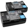 Dot.Foto 2 x Dot.Foto LP-E6P Premium 7.2v / 2130mAh Batteria Ricaricabile per Canon EOS R R5 R5 MarkII 5D MarkIV R6 5D Mark II 5D Mark III 5DS 5DS R 6D 6D Mark II 7D 7D Mark II 60D 60Da 70D 80D 90D