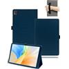 toergy Custodia per tablet Acer Iconia X14 da 14 pollici, custodia protettiva in pelle PU, con portapenne e cordino, colore: nero
