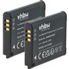 vhbw 2x batteria compatibile con Leica C fotocamera (650mAh, 3,7V, Li-Ion)