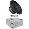 Generico KIT SET PER CIARE CME200 1 mid woofer 20 cm 200 mm 8, da 125 watt rms 250 watt max, impedenza 4 ohm, 99,5 db, sportelli, per auto, 1 pezzo + 5 sticker omaggio