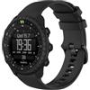 GIOPUEY Cinturini Compatibile con Suunto Core 2, Morbido Silicone Cinturino [Resistente all'Usura] [Traspirante] - Black