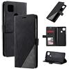 QiongniAN Custodia per Xiaomi Redmi 9C,Custodia in Pelle Custodia per Xiaomi Redmi 9C M2006C3MG / Redmi 9C NFC M2006C3MNG Custodia Cover Case Black