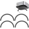Hesupy 4 protezioni antipolvere per Mac Mini M4/M4 Pro 2024, filtro antipolvere inferiore in rete protettiva con pellicola di raffreddamento anti peli di animali domestici