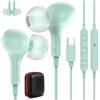 ASKUBSKU Cuffie USB C per Galaxy A56 A36 A17 5G Samsung A57 A37 A27 S26 Pixel 10 9a | Magnetico Auricolari In Ear Tipo C con Cavo Microfono,Cuffie USB C Connettore per iPhone 18 Pro 17 16 Xiaomi 17 iPad Mini Air