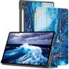 HEISHAYU Custodia per Samsung Galaxy Tab S10 FE+/ S10 FE Plus 13,1 Pollici Tablet 2025(SM-X620), Cover con Auto Sonno/Sveglia, Onde blu