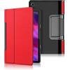 Kepuch Custer Cover per Lenovo Yoga Tab 11 YT-J706F,PU-Pelle Case Custodia per Lenovo Yoga Tab 11 YT-J706F - Rosso