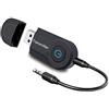 Andven Bluetooth Trasmettitore, 3,5 mm Audio Stereo Wireless Portatile Trasmettitore, aptX Low Latency, per TV/iPod / MP3 / MP4