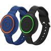 RenSheng 2 Pezzi GPS Cinturini Compatibili con Airtag Braccialetti, Cinturini in Morbido Silicone, Impermeabili e Traspiranti, Custodia Protettive con Localizzatore per Bambini e Anziani