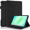 Auslbin Custodia per Samsung Galaxy Tab A11+/A11 Plus 11 Pollici 2025 SM-X230 SM-X235 SM-X236B Folio Flip PU Pelle Custodia Protettiva Tablet Custodia con Penna e Stand Nero