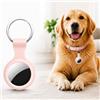 Generic AirTag - Custodia portachiavi compatibile con Apple Air Tag di prima e seconda generazione, custodia protettiva in silicone per GPS, antigraffio, antiurto, per chiavi, bagagli, collari per animali