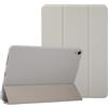 Vaitasy Custodia per iPad 11 Generazione A16 2025/ iPad 10 Generazione 2022: Sottile e Leggera Stand a Triplo Piegamento Custodia con Retro in TPU Flessibile per Ufficio - Grigio Chiaro