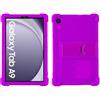 FKQLH Silicone Morbido Skin Custodia Protettiva per Bambini Supporto Cover per Samsung Galaxy Tab A9 8,7 Pollici 2023 (SM-X110/X115/X117), Viola