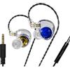 CCA ND Planet IEM - Auricolari con doppio driver magnetico da 12 mm, auricolari HiFi da gaming con cavo staccabile a 2 pin, monitor in-ear con isolamento acustico, per musicisti, audiofili, cantanti, DJ