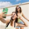 Generic Asta di estensione per selfie da 19 cm, in fibra di carbonio, leggera, resistente con filettatura da 1/4, compatibile con giunti cardanici per fotocamera, treppiedi e monopiedi, supporto per telefono