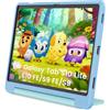 INFILAND Custodia per Bambini per Samsung Galaxy Tab S10 FE / S10 Lite / S9 FE (10,9 pollici)/S9 11 pollici, Cover Antiurto con Supporto e Maniglia, Leggera, Robusta (Azzurro-Menta)