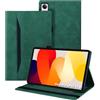 Auslbin Custodia compatibile con Xiaomi Redmi Pad SE 11 2023 Cover, Tablet in Pelle PU Adatto per Xiaomi Redmi Pad SE, Stile Classico in Pelle, Verde