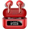 TOZO NC3 Cuffie Bluetooth 5.3 con Ibrido ANC Chiamata IA EN | ORIGX 2.0 Acustica EQs Regolazione 68 Ore Riproduzione LED Schermo Gioco Modalità USB Tipo C IPX8