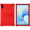 Generico Custodia Per Honor Pad X8a - Leggera custodia protettiva antiurto per bambini morbida Silicone Case Cover per Silicone Case for Honor Pad X8a 11 Inch (Rosso)