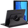 ebestStar - Cover per Huawei MediaPad T5 10.1, Custodia Protezione Rotazione 360, Pelle PU, Nero
