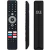 VINABTY Telecomando vocale sostitutivo Adatto per Peaq TV PTV32GH-5023C-W PTV32GH-5024C PTV32GH-5024C-B PTV32 GH-5024C-BL PTV32GH-5024C-W PTV40GF-5024C PTV50AQU-5023C PTV50GQU-5024C