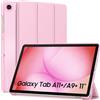 MoKo Cover per Samsung Galaxy Tab A11+ Plus/A9+ Plus 11 Pollici | Custodia Sottile con Supporto Leggero per Tablet Samsung A11+/A9+, Auto Sveglia/Sonno, Fiore Rosa
