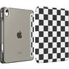 MoKo Cover per iPad (A16) 11a Generazione 11 Pollici, iPad 10a Gen 10,9 in | Custodia per iPad 11/10,9 2025/2022 con Portapenna, Cover Trifold Leggera con Retro PC Traslucido, Nera Scacchi