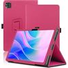 Envibe Custodia per Acer Iconia A14-11MN 14 Pollici, Cover Tablet Acer Iconia A14-11MN, Copertura Protettiva Pieghevole con Supporto per Matita e Cinturino da Polso, Protezione Completa. (Rosso)
