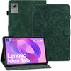 Rosbtib Custodia Cover per Lenovo Idea Tab 2025 Tablet 11 Pollici TB-336FU TB-336ZU, Custodia Protettiva in Pelle PU con Funzione Supporto e Scomparti per Carte, Design Mandala, Verde