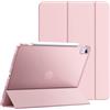 JETech Custodia per iPad Air 11 M4/M3/M2 & Air 5/4, Rosa | Cover per iPad Air 11 (2026-2024) & 10,9 (2022/2020), Retro Traslucido Sottile, Supporto Tri-Pieghevole, Antiurto