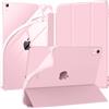 A-BEAUTY Custodia Compatibile con iPad (A16) 11a/10a Generazione (2025/2022) Portapenne, Retro Sottile in TPU Traslucente, Auto Sonno/Veglia, 1 Pellicola Protettiva, Rosa